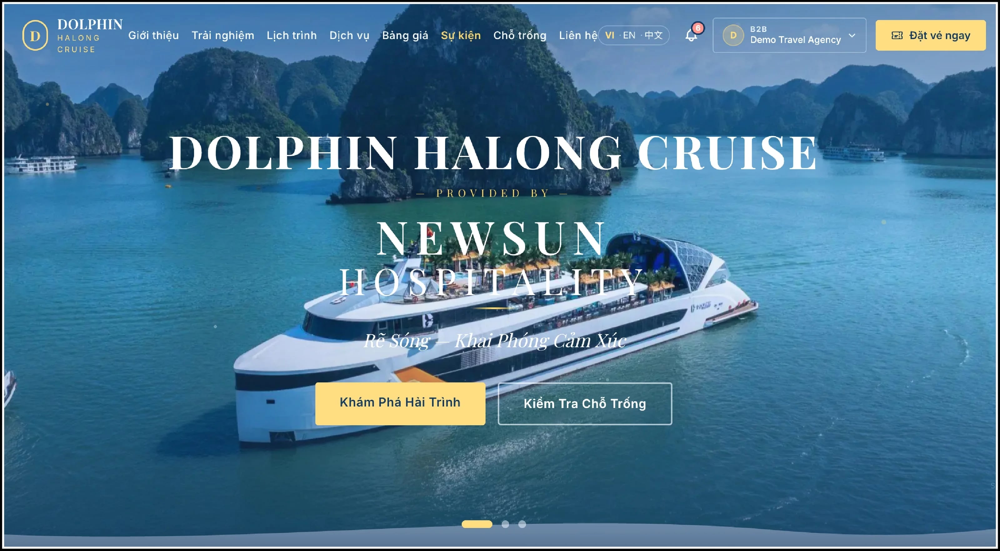 Portal Booking B2B Dolphin Halong Cruise - hình ảnh 1