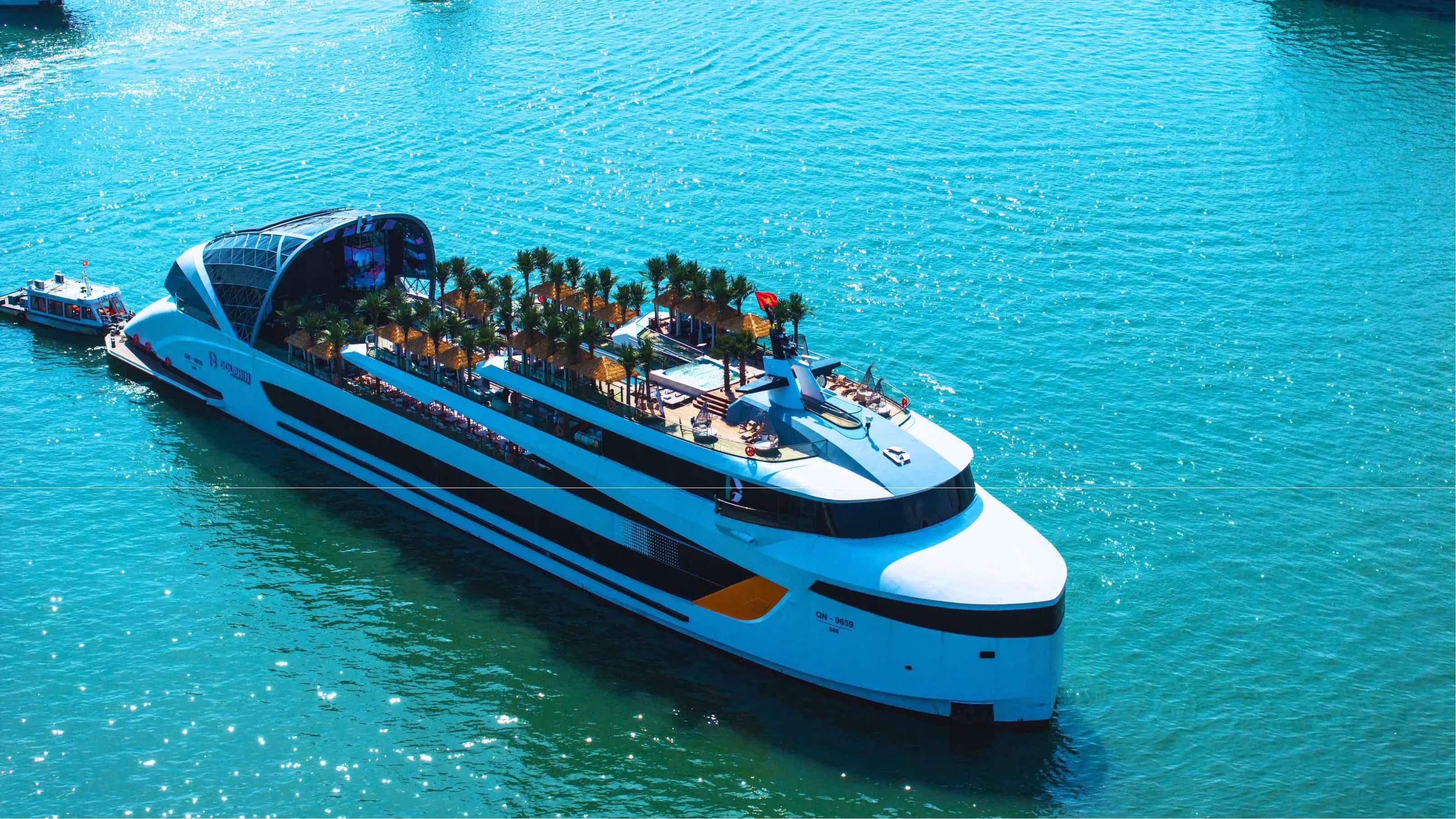 Dolphin Halong Cruise from above